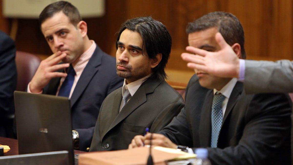 Miami courtroom proceedings during a criminal case